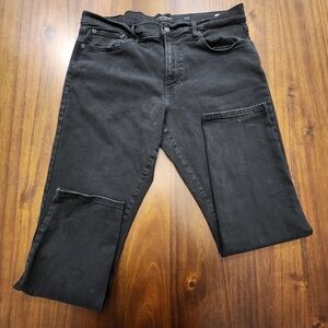 Lucky Brand Jeans Men's 36x29 Black 412 Athletic Slim Fit Dark Wash Denim